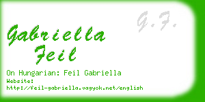 gabriella feil business card